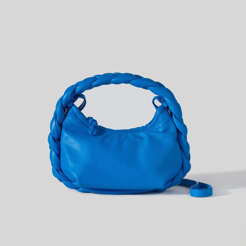 Spring new trendy woven bag women's single-shoulder small messenger bag