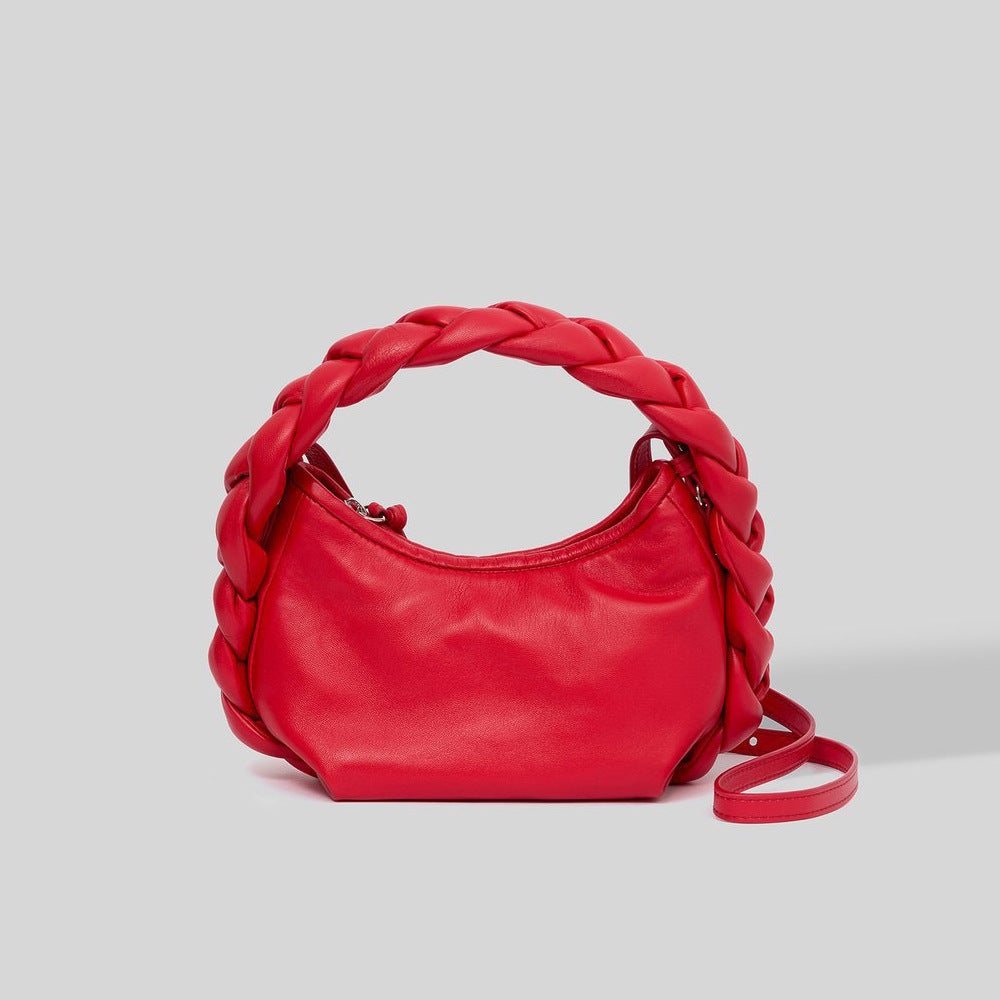 Spring new trendy woven bag women's single-shoulder small messenger bag