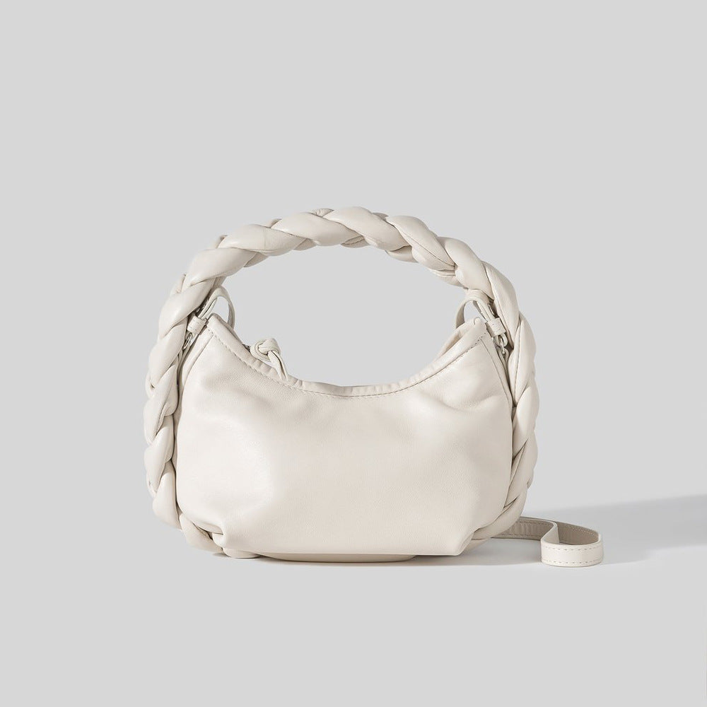 Spring new trendy woven bag women's single-shoulder small messenger bag