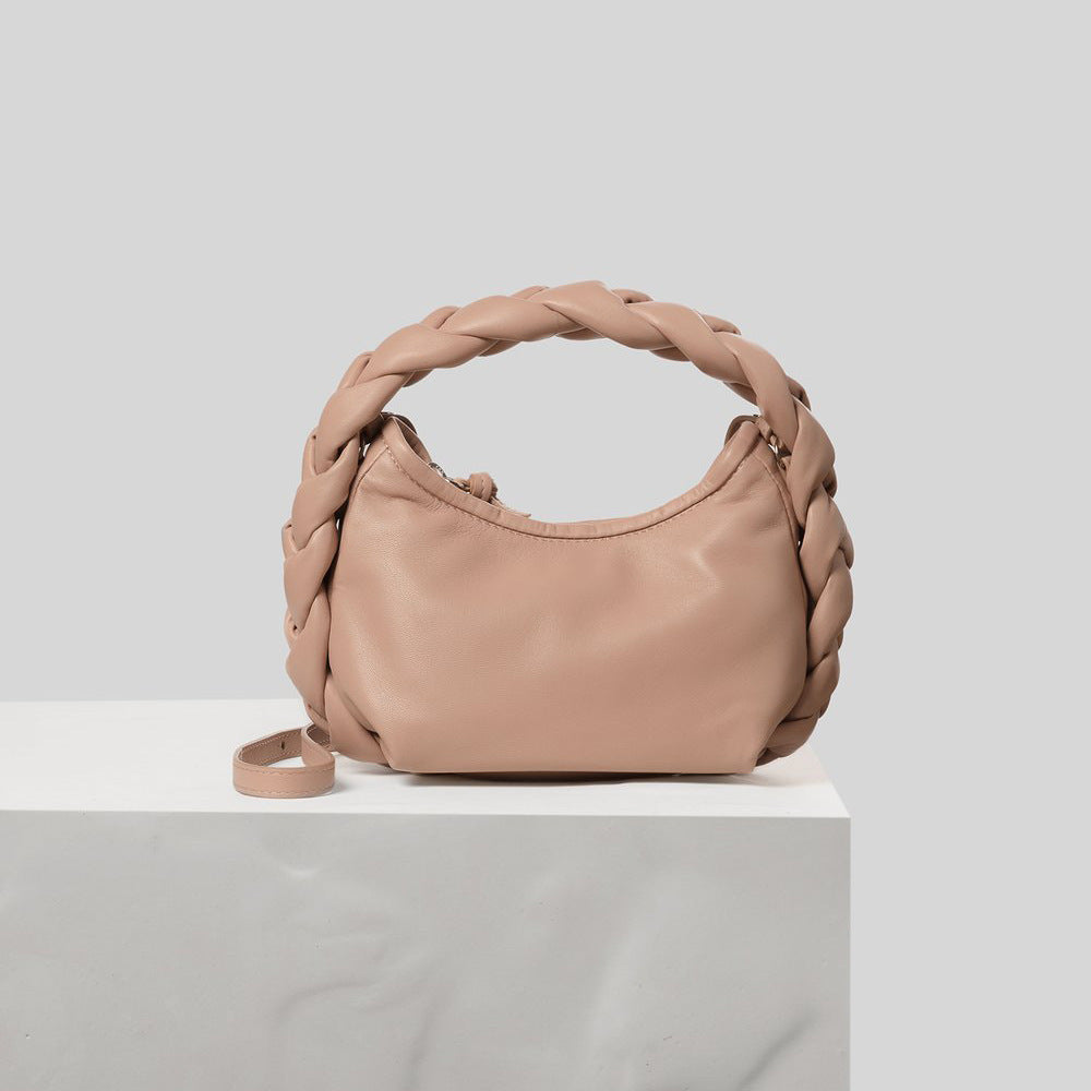 Spring new trendy woven bag women's single-shoulder small messenger bag